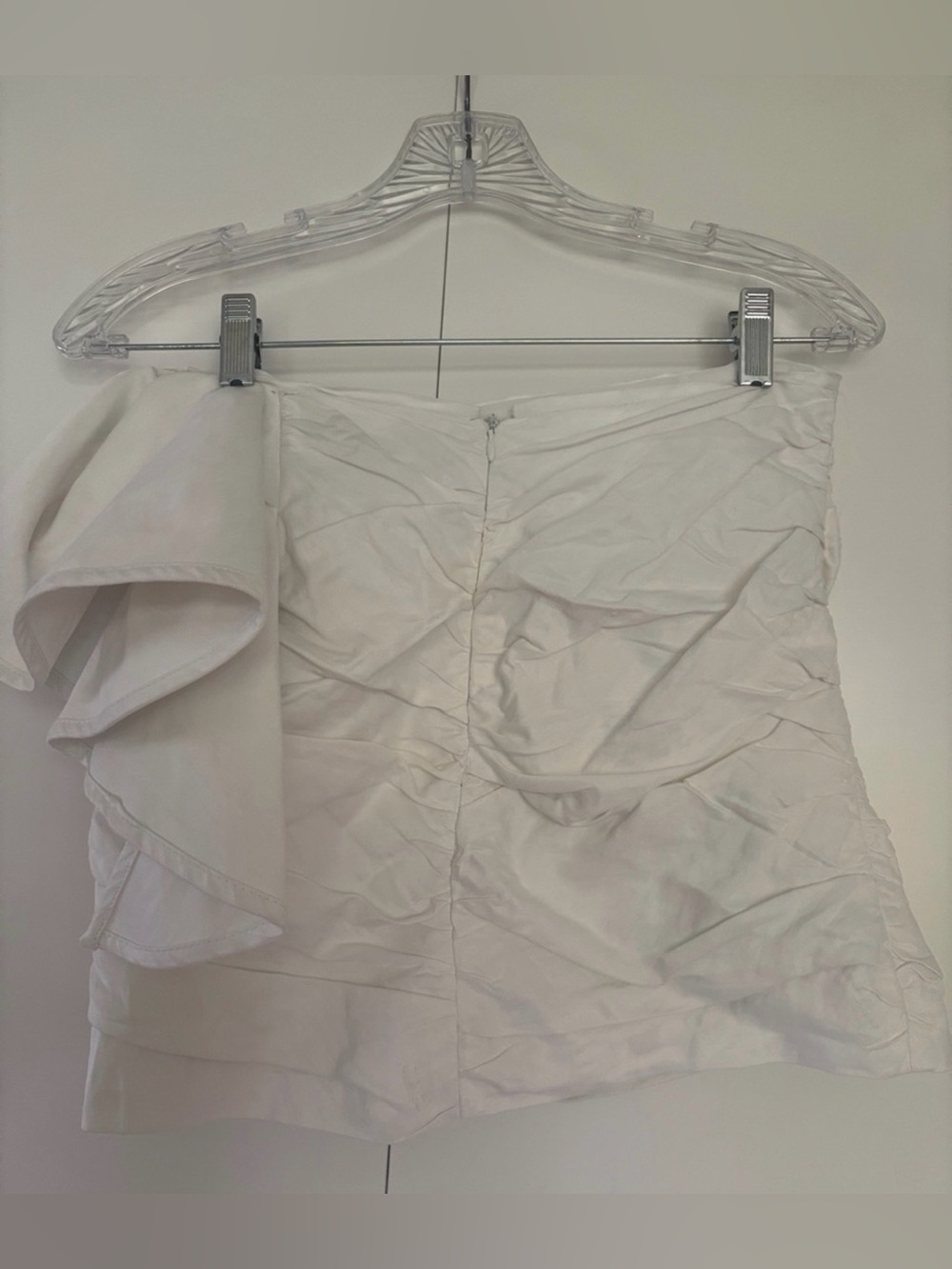 Zara Ruffled Asymmetric Top - Picture 3 of 7